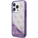 Guess GUHCP14LLC4PSGU iPhone 14 Pro 6.1"purpurowy/purple hardcase Liquid Glitter 4G Transculent