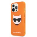 Karl Lagerfeld KLHCP13LCHTRO iPhone 13Pro / 13 6,1" pomarańczowy/orange hardcase Glitter Choupette Fluo