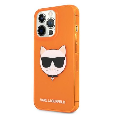 Karl Lagerfeld KLHCP13LCHTRO iPhone 13Pro / 13 6,1" pomarańczowy/orange hardcase Glitter Choupette Fluo