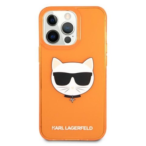 Karl Lagerfeld KLHCP13LCHTRO iPhone 13Pro / 13 6,1" pomarańczowy/orange hardcase Glitter Choupette Fluo