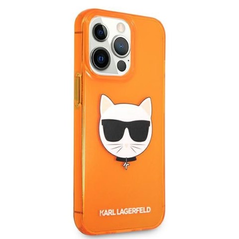 Karl Lagerfeld KLHCP13LCHTRO iPhone 13Pro / 13 6,1" pomarańczowy/orange hardcase Glitter Choupette Fluo