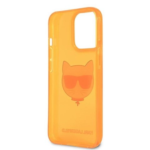 Karl Lagerfeld KLHCP13LCHTRO iPhone 13Pro / 13 6,1" pomarańczowy/orange hardcase Glitter Choupette Fluo