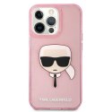 Karl Lagerfeld KLHCP13LKHTUGLP iPhone 13Pro / 13 6,1" różowy/pink hardcase Glitter Karl`s Head