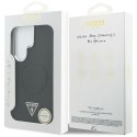 Etui Guess Embossed Ring Triangle Logo MagSafe do Samsung Galaxy S26 Ultra czarny