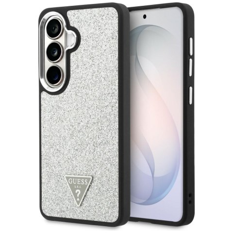 Etui Guess Fixed Glitter Triangle MagSafe do Samsung Galaxy S26+ srebrny