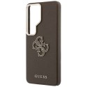 Etui Guess Grained Big 4G Metal Logo do Samsung Galaxy S26 Ultra brązowy