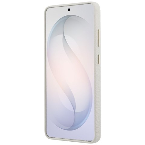 Etui Guess Rhinestone Round Logo MagSafe do Samsung Galaxy S26 Ultra beżowy