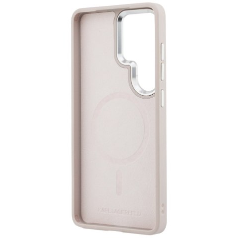 Etui Karl Lagerfeld Embossed Ring RSG Logo MagSafe do Samsung Galaxy S26 Ultra różowy