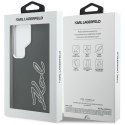 Etui Karl Lagerfeld Grained Signature Metal Resin Logo do Samsung Galaxy S26 Ultra czarny