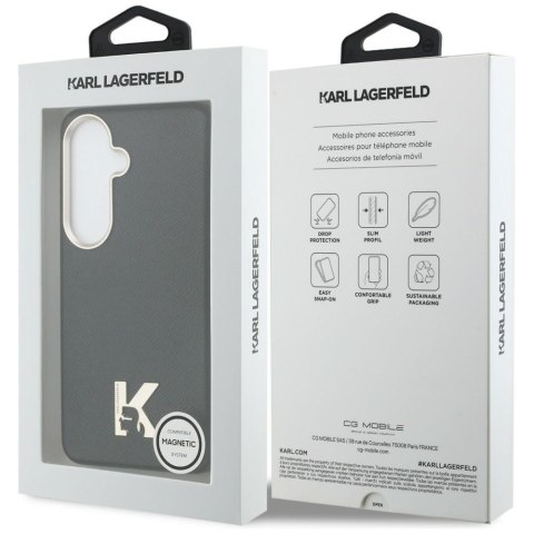 Etui Karl Lagerfeld K Metal Logo MagSafe do Samsung Galaxy S26 czarny