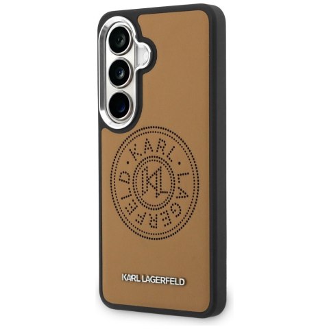 Etui Karl Lagerfeld Perforated KL MagSafe do Samsung Galaxy S26+ brązowy