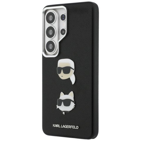 Etui Karl Lagerfeld Saffiano Double Heads Metal do Samsung Galaxy S26 Ultra czarny