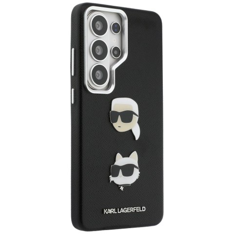 Etui Karl Lagerfeld Saffiano Double Heads Metal do Samsung Galaxy S26 Ultra czarny
