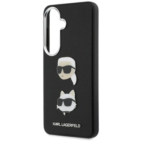 Etui Karl Lagerfeld Saffiano Double Heads Metal do Samsung Galaxy S26 czarny