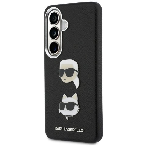 Etui Karl Lagerfeld Saffiano Double Heads Metal do Samsung Galaxy S26+ czarny