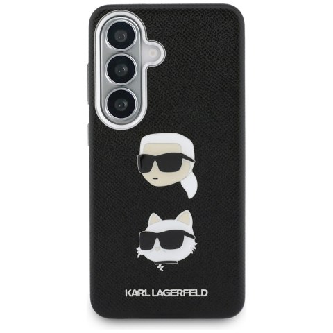 Etui Karl Lagerfeld Saffiano Double Heads Metal do Samsung Galaxy S26+ czarny