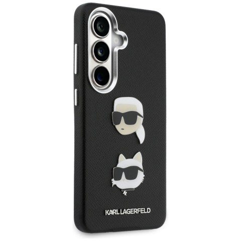 Etui Karl Lagerfeld Saffiano Double Heads Metal do Samsung Galaxy S26+ czarny