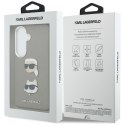 Etui Karl Lagerfeld Saffiano Double Heads Metal do Samsung Galaxy S26 srebrny
