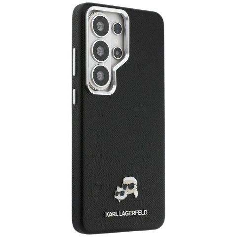 Etui Karl Lagerfeld Saffiano KC Metal Logo MagSafe do Samsung Galaxy S26 Ultra czarny