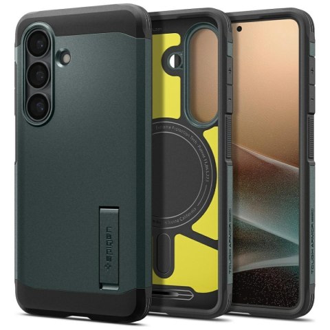 Etui Spigen Tough Armor Mag MagSafe do Samsung Galaxy S26 abyss green