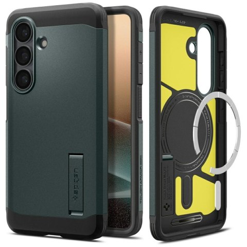 Etui Spigen Tough Armor Mag MagSafe do Samsung Galaxy S26 abyss green