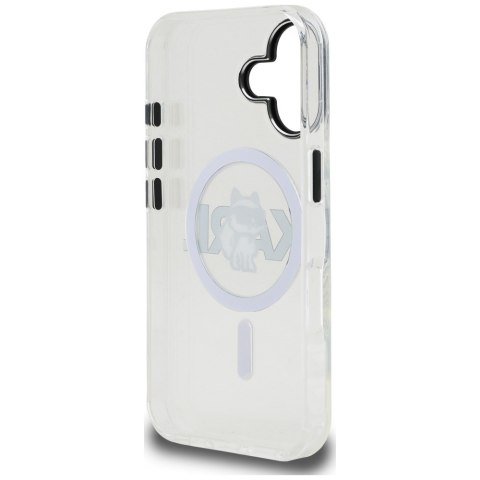 Etui Karl Lagerfeld IML Choupette Sketch Logo MagSafe do iPhone 17 przezroczysty