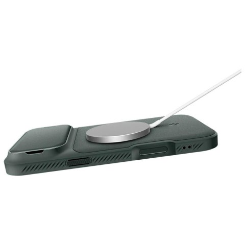 Etui Spigen Optik Armor Mag MagSafe do iPhone 17 Pro zielony