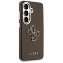Etui Guess Grained Big 4G Metal Logo do Samsung Galaxy S26 brązowy