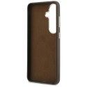 Etui Guess Grained Big 4G Metal Logo do Samsung Galaxy S26 brązowy
