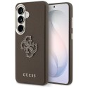 Etui Guess Grained Big 4G Metal Logo do Samsung Galaxy S26+ brązowy