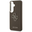 Etui Guess Grained Big 4G Metal Logo do Samsung Galaxy S26+ brązowy
