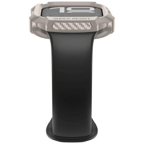 Etui Spigen Rugged Armor Pro do Apple Watch 10 / 11 42mm beżowy