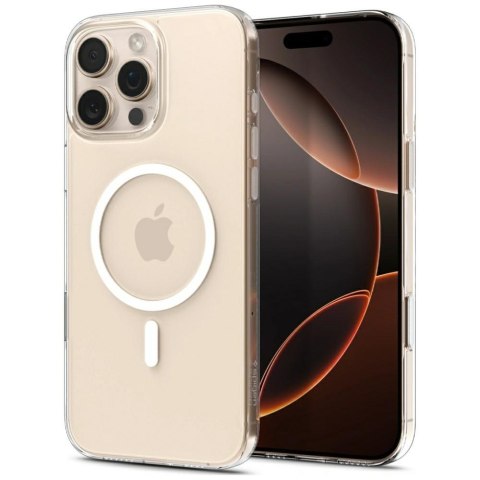 Etui Spigen Thin Fit T MAG MagSafe do iPhone 16 Pro Max przezroczysto-biały