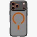 Etui Spigen Ultra Hybrid Mag MagSafe do iPhone 17 Pro czarno-pomarańczowy