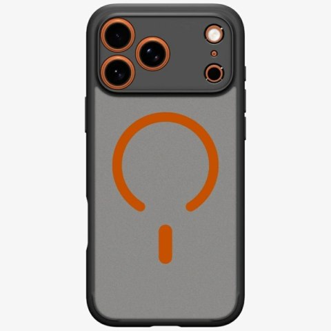 Etui Spigen Ultra Hybrid Mag MagSafe do iPhone 17 Pro czarno-pomarańczowy