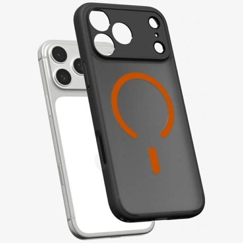 Etui Spigen Ultra Hybrid Mag MagSafe do iPhone 17 Pro czarno-pomarańczowy