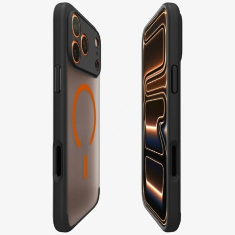 Etui Spigen Ultra Hybrid Mag MagSafe do iPhone 17 Pro czarno-pomarańczowy
