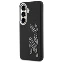 Etui Karl Lagerfeld Grained Signature Metal Resin Logo do Samsung Galaxy S26 czarny