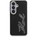 Etui Karl Lagerfeld Grained Signature Metal Resin Logo do Samsung Galaxy S26 czarny