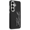 Etui Karl Lagerfeld Grained Signature Metal Resin Logo do Samsung Galaxy S26 czarny