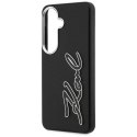 Etui Karl Lagerfeld Grained Signature Metal Resin Logo do Samsung Galaxy S26 czarny