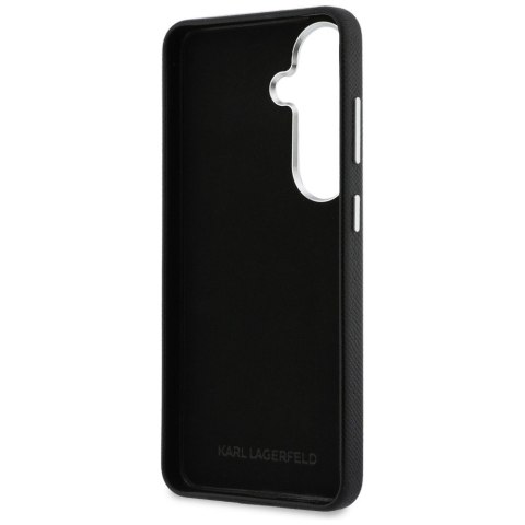 Etui Karl Lagerfeld Grained Signature Metal Resin Logo do Samsung Galaxy S26 czarny