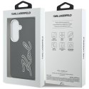 Etui Karl Lagerfeld Grained Signature Metal Resin Logo do Samsung Galaxy S26 czarny