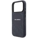 Etui Karl Lagerfeld Monogram logo MagSafe do iPhone 17 Pro niebieski