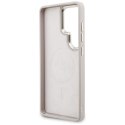Zestaw Etui + Smycz Guess 4G Big Rhinestone Triangle Strap MagSafe do Samsung Galaxy S26 Ultra różowy