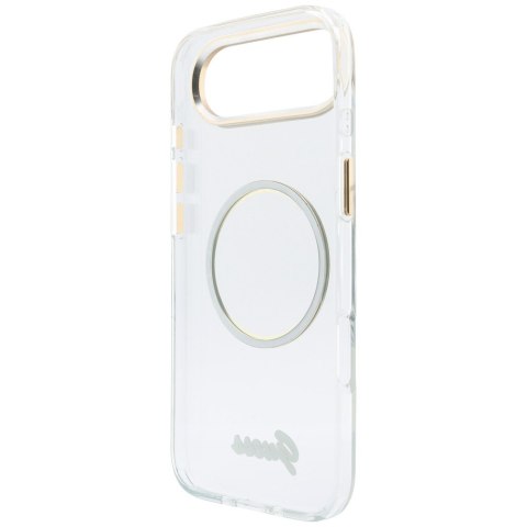 Etui Guess IML Script Metal MagSafe do iPhone Air przezroczysty
