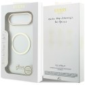 Etui Guess IML Script Metal MagSafe do iPhone Air przezroczysty
