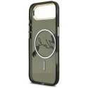 Etui Karl Lagerfeld IML Choupettes Karl Script Logo MagSafe do iPhone Air czarny