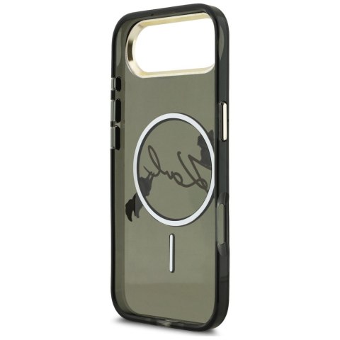 Etui Karl Lagerfeld IML Choupettes Karl Script Logo MagSafe do iPhone Air czarny