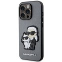 Karl Lagerfeld KLHCP14LSANKCPG iPhone 14Pro 6.1" hardcase srebrny/silver Saffiano Karl & Choupette